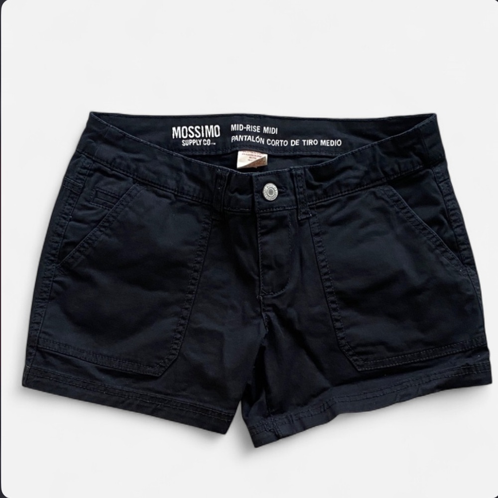 Mossimo Supply Co. Women's Mid-Rise Cargo Shorts Black size 2